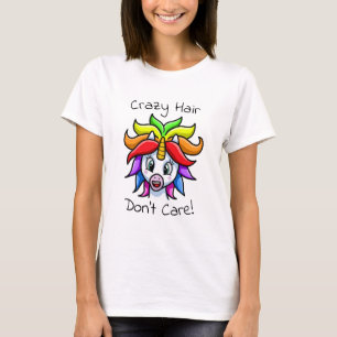 T-shirt Unicorn Crazy Hair s'en fiche