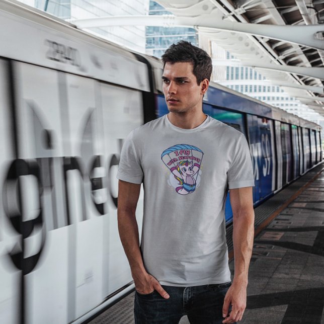 T-shirt Unicorn Creature Paragliding (Créateur téléchargé)