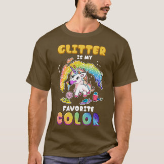 T-shirt Unicorn CuteFunny Parties scintillant Est Ma Coule