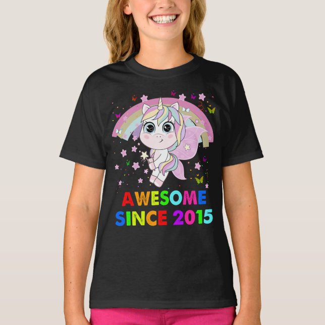 T-shirt Unicorn Cutie 7 Ans Unicorn (Devant)