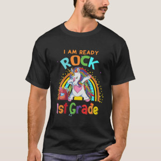 T-shirt Unicorn Dabbing Je suis prêt à rocher les garçons 