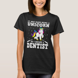 T-shirt Unicorn Dentist Vêtements Top Dentistes Design