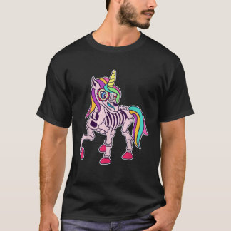 T-shirt Unicorn Dia De Los Muertos Sugar Skull skeleton un