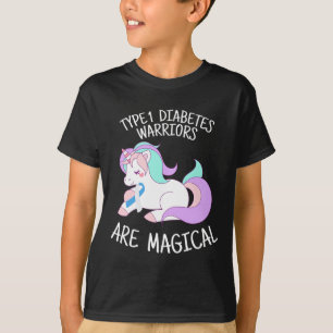 T-shirt Unicorn Diabetes Guerrier cadeau