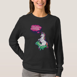 T-shirt Unicorn Dirige Dinosaur Amusant
