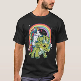 T-shirt Unicorn équitation Dinosaur Triceratops Cadeaux ar