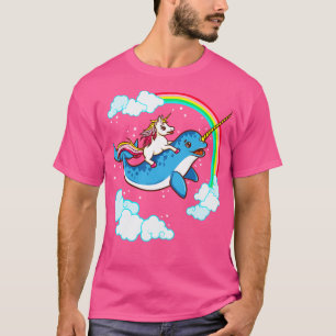 T-shirt Unicorn équitation Narwhal mignonne Magie