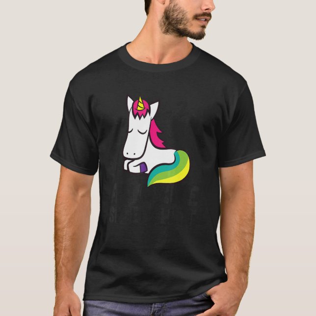 T-shirt Unicorn Favorite Sleep  Unicorn Pajama (Devant)
