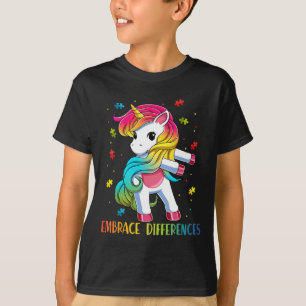 T-shirt Unicorn Flossing Puzzle Piece Sensibilisation sur