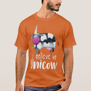T-shirt Unicorn Funny Cow Je crois en Unicow