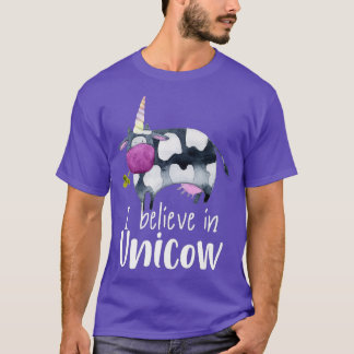 T-shirt Unicorn Funny Cow Je crois en Unicow
