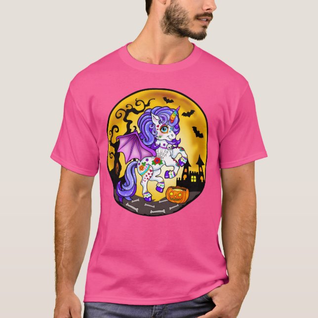 T-shirt Unicorn Halloween 2022 ami (Devant)