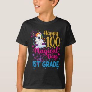 T-shirt Unicorn Happy 100 Jours Magiques De 1Ère Année