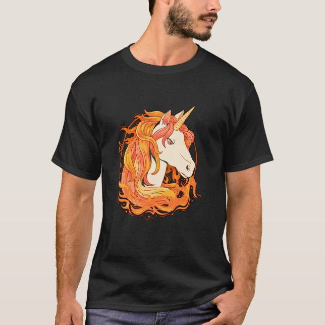 T-shirt Unicorn horse face costume best (Devant)