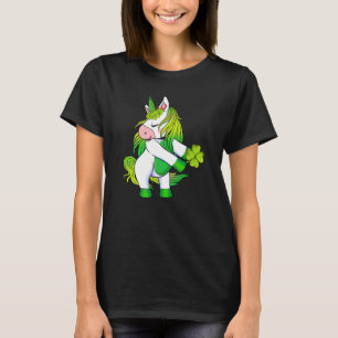 T-shirt Unicorn Ireland Shamrock irlandais Bonne St Patric