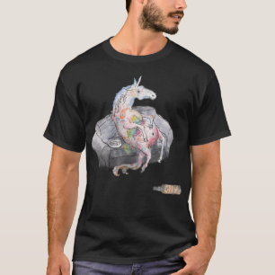 T-shirt Unicorn ivres drôles licorne tasses géniales