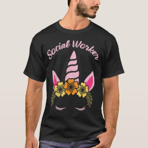 T-shirt Unicorn Je suis un travailleur social unique