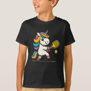 T-shirt Unicorn Jouer Pickleball Joueur Lover Enfants Femm