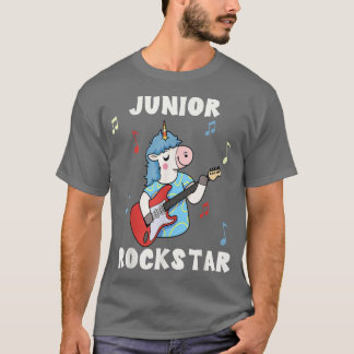 T-shirt Unicorn Junior Rock Star Guitar Rockin Music Singe