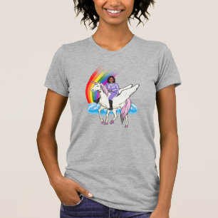 T-SHIRT UNICORN KAMALA HARRIS ET RAINBOW