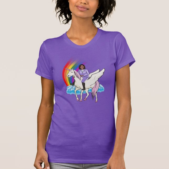 T-shirt UNICORN KAMALA HARRIS ET T-shirt RAINBOW (Devant)