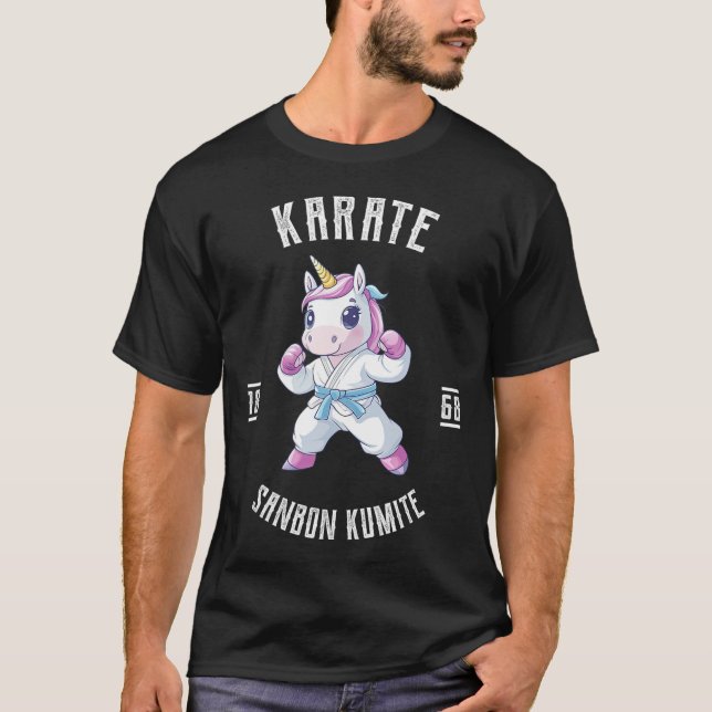 T-shirt Unicorn Karate - Artiste martiale japonais (Devant)