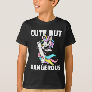 T-shirt Unicorn Karate Gift Girl Taekwondo Jiu Jitsu Mixed