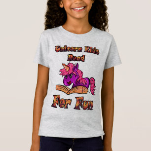 T-Shirt Unicorn Kids Lire Pour S'Amuser