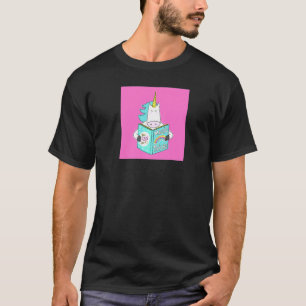 T-shirt Unicorn Lecture Magic Tricks Livre mignon Humour r