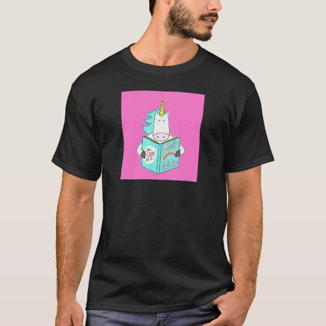 T-shirt Unicorn Lecture Magic Tricks Livre mignon Humour r (Devant)