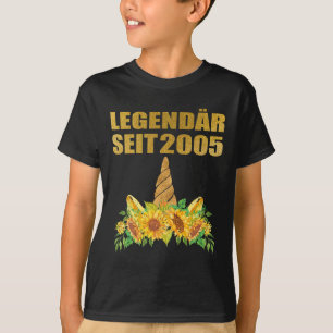T-shirt Unicorn Legendär Seit 2005 Einhorn 16. Geburtstags