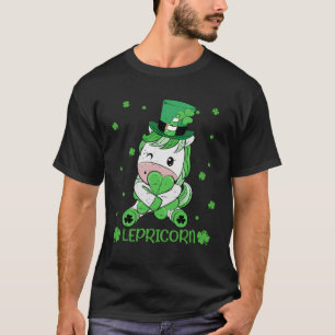T-shirt Unicorn Lepricorn Happy St Patrick's Day Irish Sha