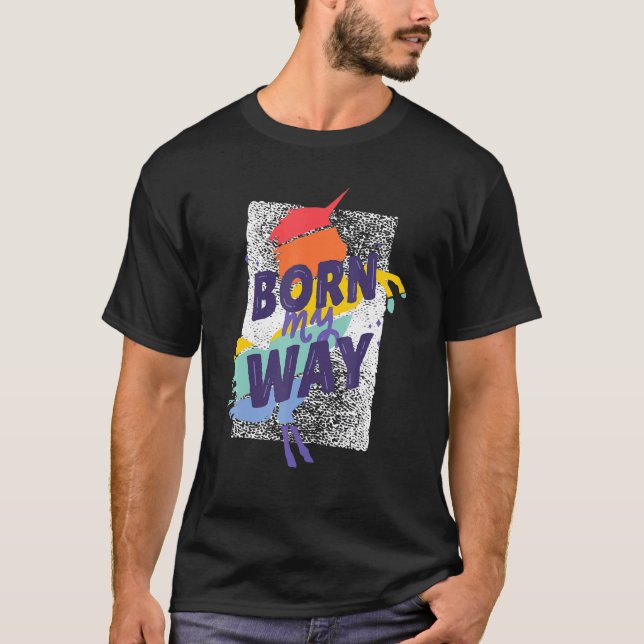 T-shirt Unicorn LGBT Gay Lesbian (Devant)