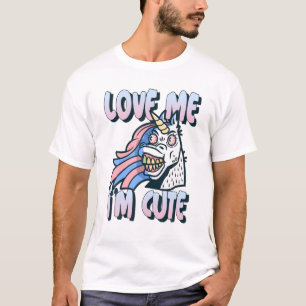 T-shirt Unicorn Love Me Im mignon Saint Valentin pour les