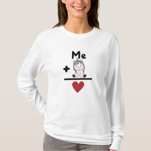T-shirt Unicorn Love Unicorn Coeur Unicornes Amour