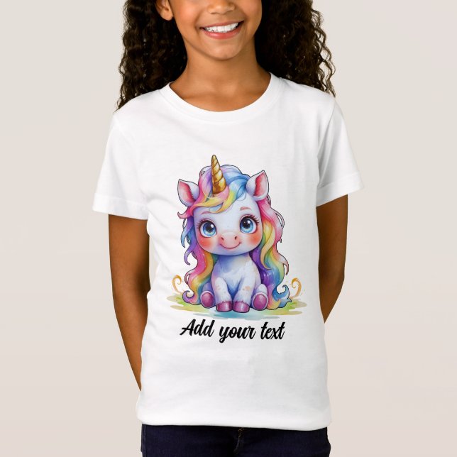 T-Shirt Unicorn Magic Tee – Personalized Name (Devant)