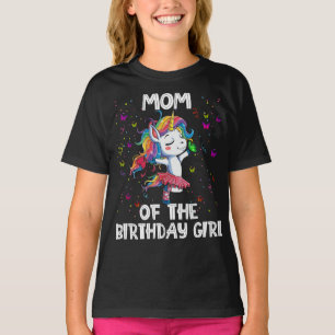 T-shirt Unicorn Maman De La Fille Anniversaire