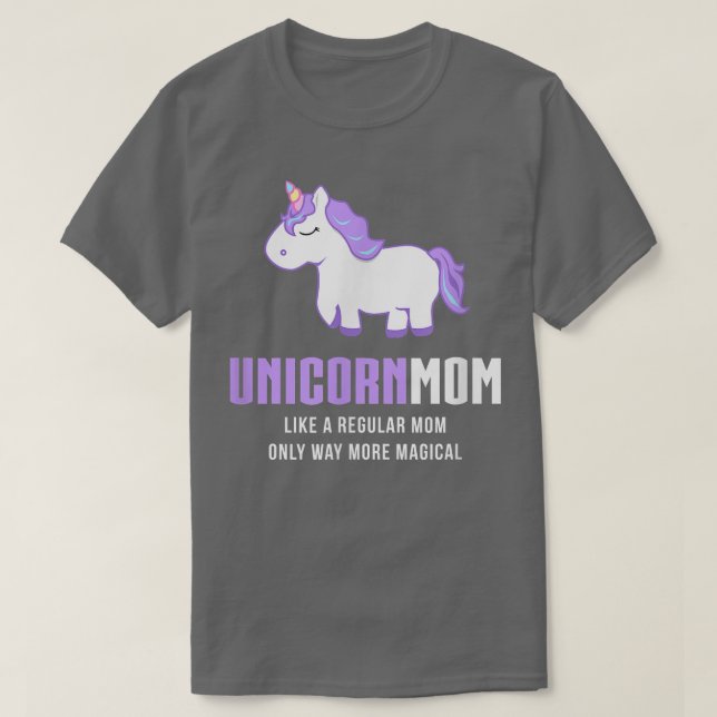 T-shirt Unicorn Maman, Drôle mignon cadeau magique (Design devant)