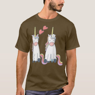 T-shirt Unicorn Mariée et Groom Inlove Funny