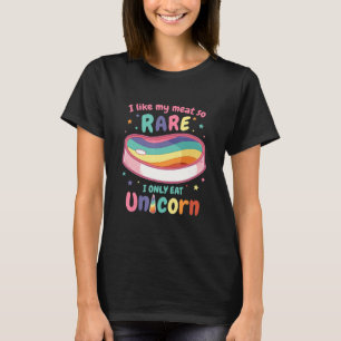 T-shirt Unicorn Mea J'Aime Ma Viande Rare Unicorns R