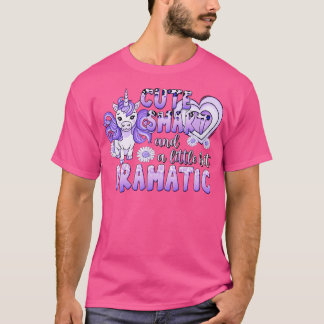 T-shirt Unicorn mignon Smart et un peu de Dramatique