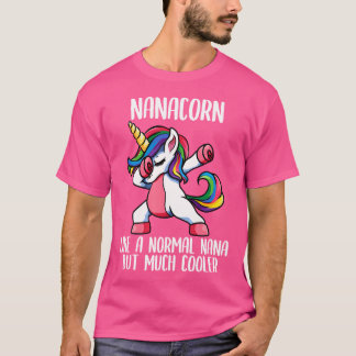 T-shirt Unicorn Nana Girl Birthday Party Apparel Nanacorn
