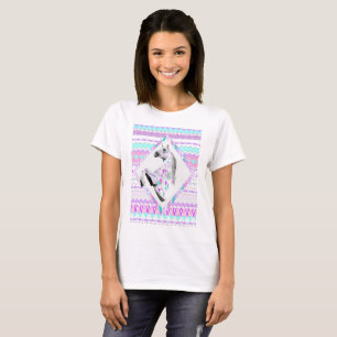 T-shirt Unicorn Native American Print