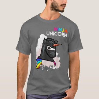 T-shirt Unicorn Ninja Funny Cool Martial Arts Fighter Cade