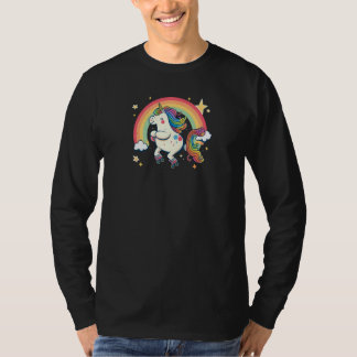 T-shirt Unicorn On Skates Roller Derby