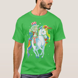 T-shirt Unicorn Oncle Sam th of JulyEnfants garçons filles