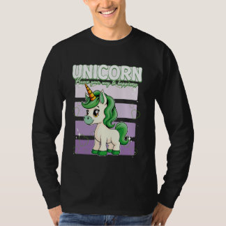 T-shirt Unicorn Prance Votre Chemin Vers Le Bonheur Unicor