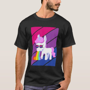 T-shirt Unicorn Pride Bisexual Flag LGBTQ Fière alliée Pri