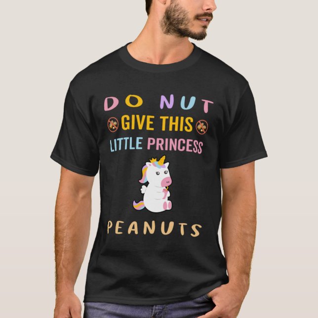 T-shirt Unicorn Princess Peanut Sensibilisation à l'allerg (Devant)
