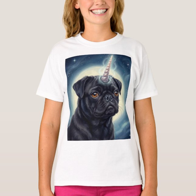 T-shirt Unicorn Pug (Devant)